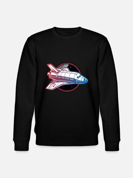 spaceship space shuttle - Stanley/Stella CHANGER Unisex Organic Sweatshirt - black