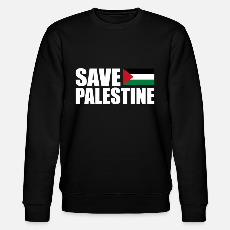 SAVE PALESTINE - Sweat bio CHANGER Stanley/Stella Unisexe - noir