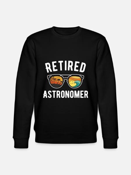 Astronom im Ruhestand Strandpenner - Stanley/Stella Unisex Bio-Sweatshirt CHANGER  - Schwarz