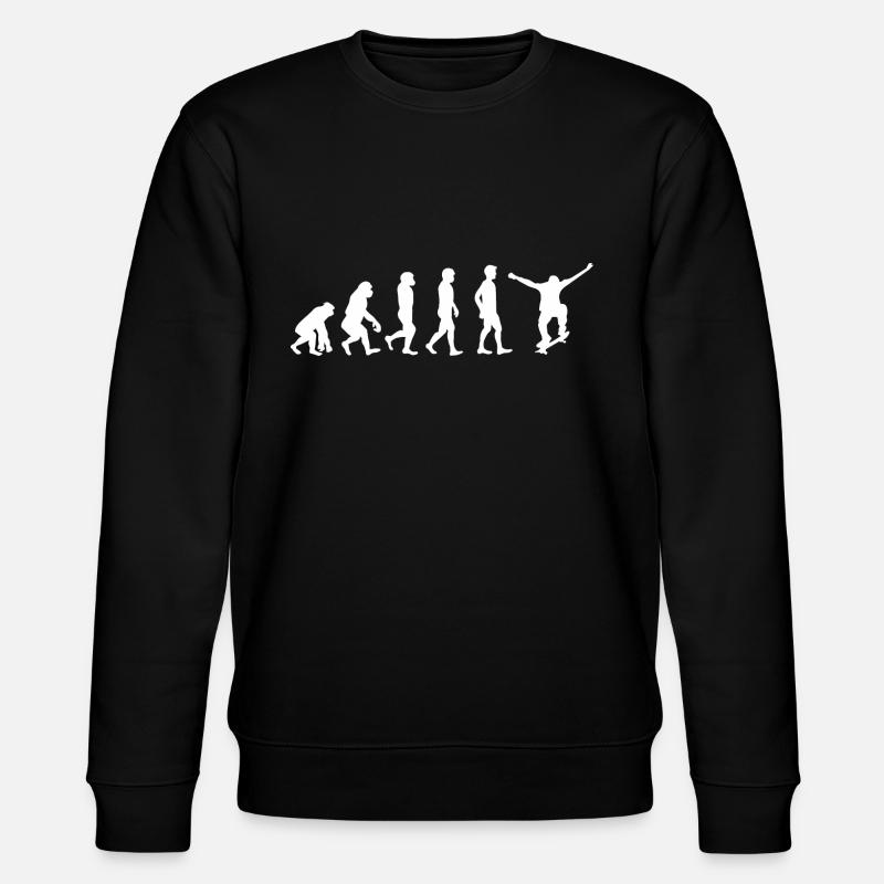 Evolution Skater - Stanley/Stella Unisex Bio-Sweatshirt CHANGER  - Schwarz