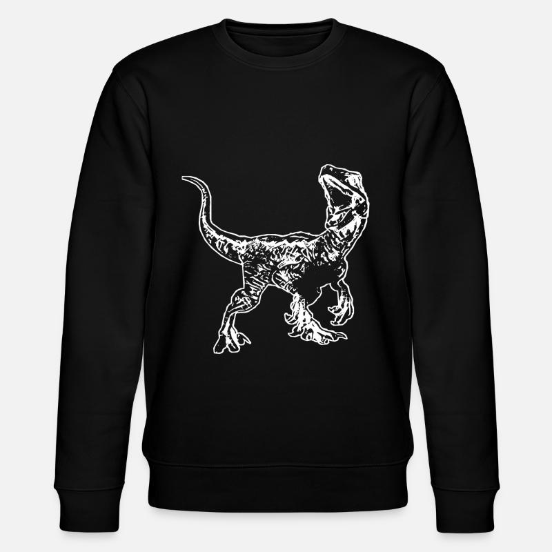 Velociraptor - Stanley/Stella Unisex Bio-Sweatshirt CHANGER  - Schwarz