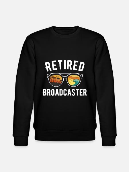 Retired Broadcaster Beach Vibes Design - Stanley/Stella CHANGER Unisex Organic Sweatshirt - black