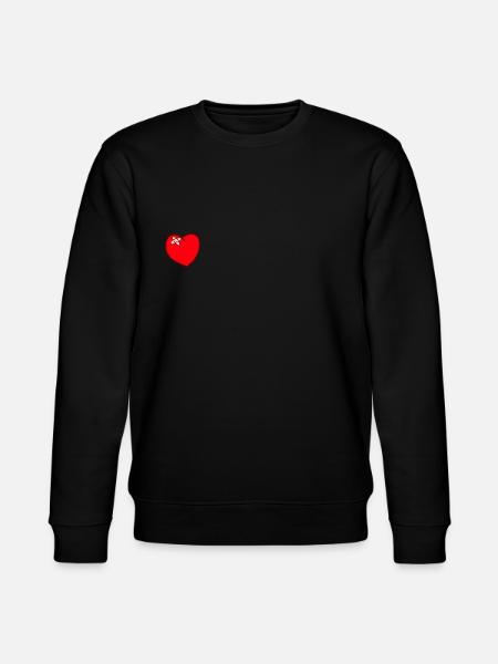 Heart wounded - Stanley/Stella CHANGER Unisex Organic Sweatshirt - black