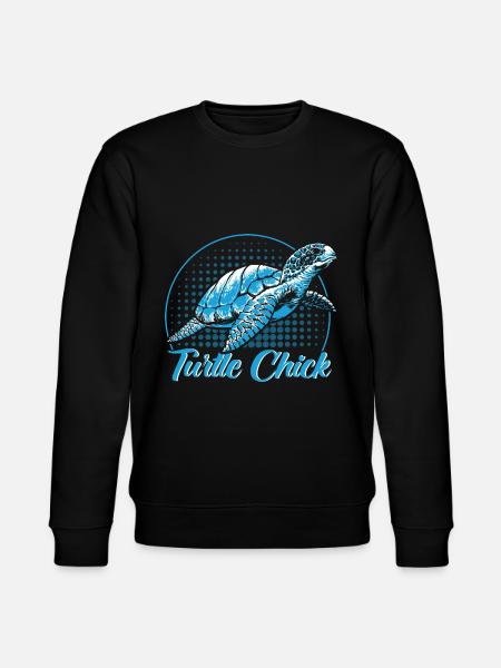 Turtle Lovers Sea Turtles Shieldkr - Stanley/Stella CHANGER Unisex Organic Sweatshirt - black