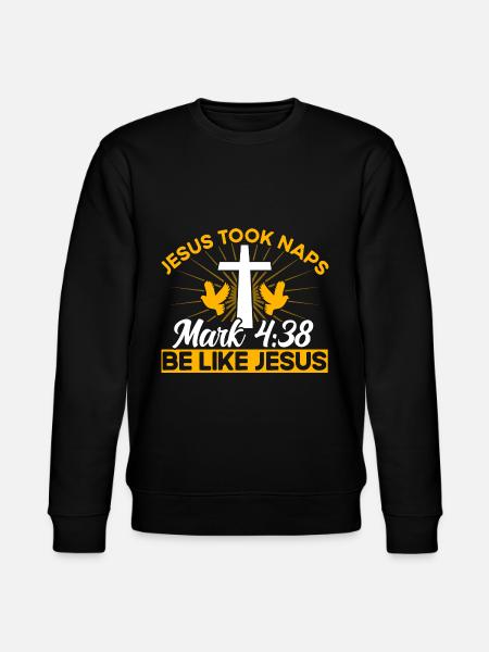 Inspiring Christian Religious Gift - Stanley/Stella CHANGER Unisex Organic Sweatshirt - black