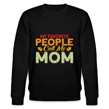 Grand-mère assortie cadeau familial pour la fête des mères - Sweat bio CHANGER Stanley/Stella Unisexe - noir - Devant - Nik (191cm) & Marisol (170cm)