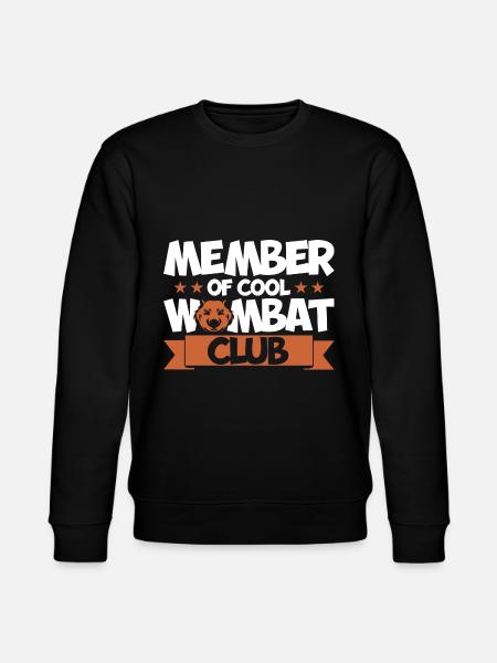 Wombat Wombat Lover Marsupial Gift - Stanley/Stella CHANGER Unisex Organic Sweatshirt - black