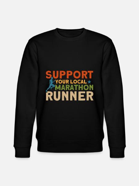 Running Half Marathon Jogging Gift - Stanley/Stella CHANGER Unisex Organic Sweatshirt - black