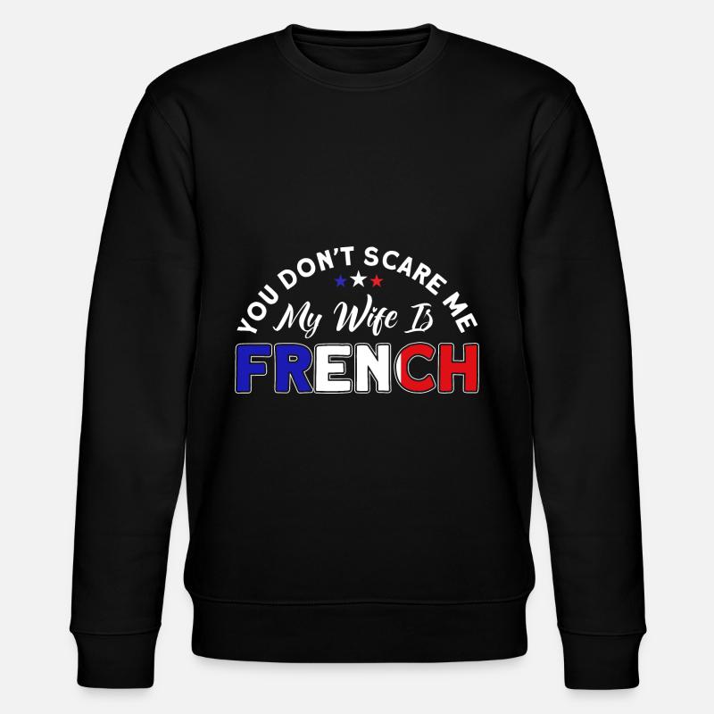 Français Drapeau Français Roots Cadeau - Sweat bio CHANGER Stanley/Stella Unisexe - noir