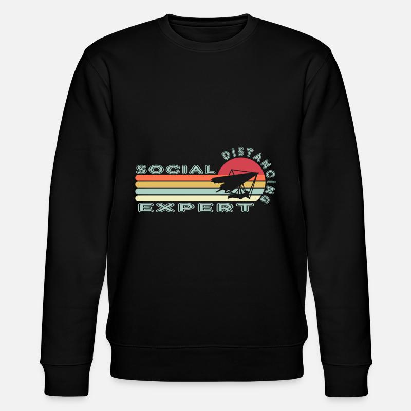 Expert en distanciation sociale Deltaplane - Sweat bio CHANGER Stanley/Stella Unisexe - noir