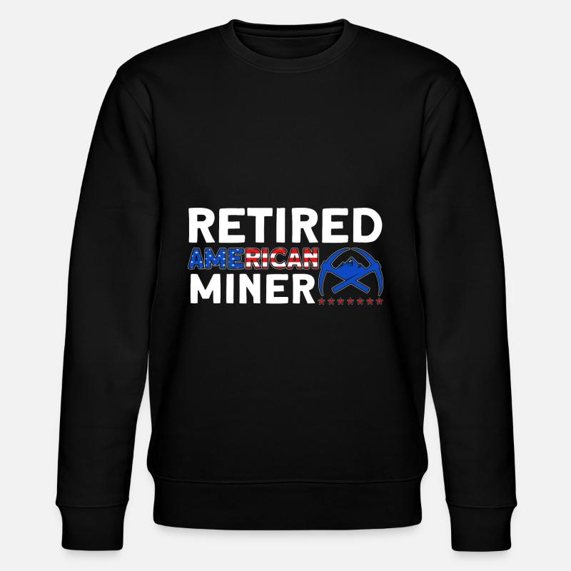 Miners Underground Mining Underground Mining - Stanley/Stella CHANGER Unisex Organic Sweatshirt - black