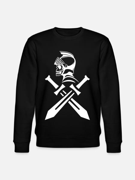 White Ghost Knight - Stanley/Stella CHANGER Unisex Organic Sweatshirt - black
