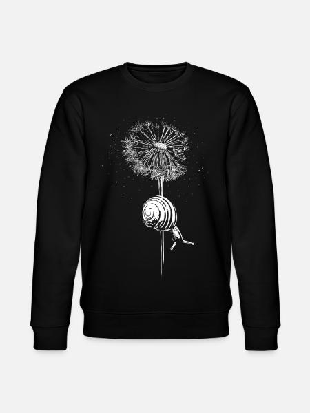 Dandelion Dandelion Snail - Stanley/Stella CHANGER Unisex Organic Sweatshirt - black