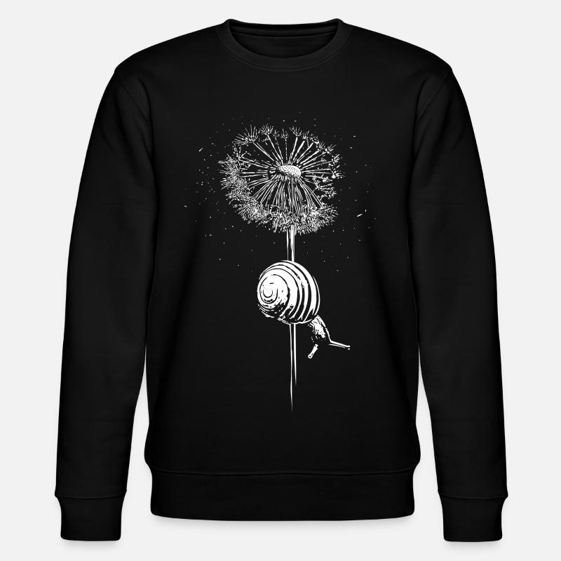 Dandelion Dandelion Snail - Stanley/Stella CHANGER Unisex Organic Sweatshirt - black