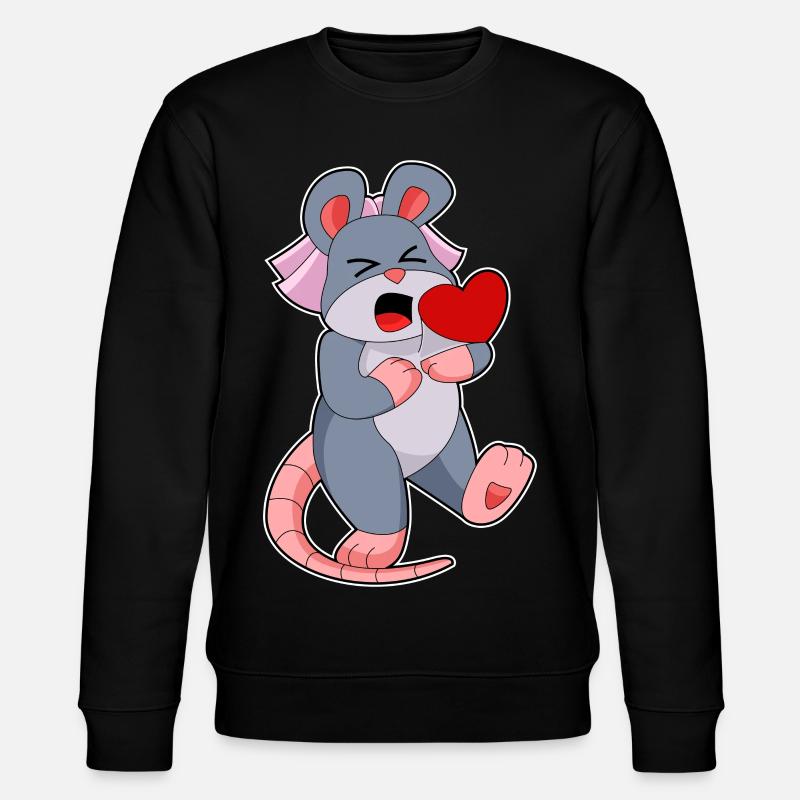 Mouse Bride Veil Wedding - Stanley/Stella CHANGER Unisex Organic Sweatshirt - black