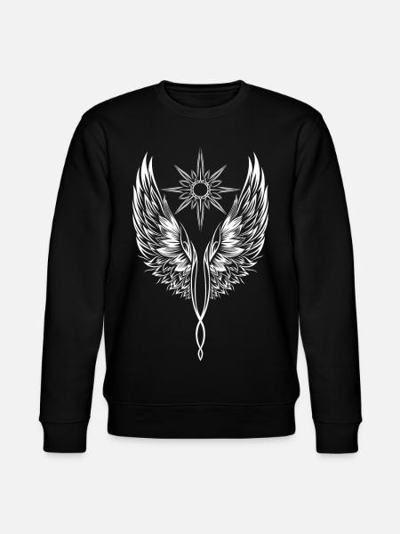 Angel Wings Angel Wings Archangel - Stanley/Stella CHANGER Unisex Organic Sweatshirt - black