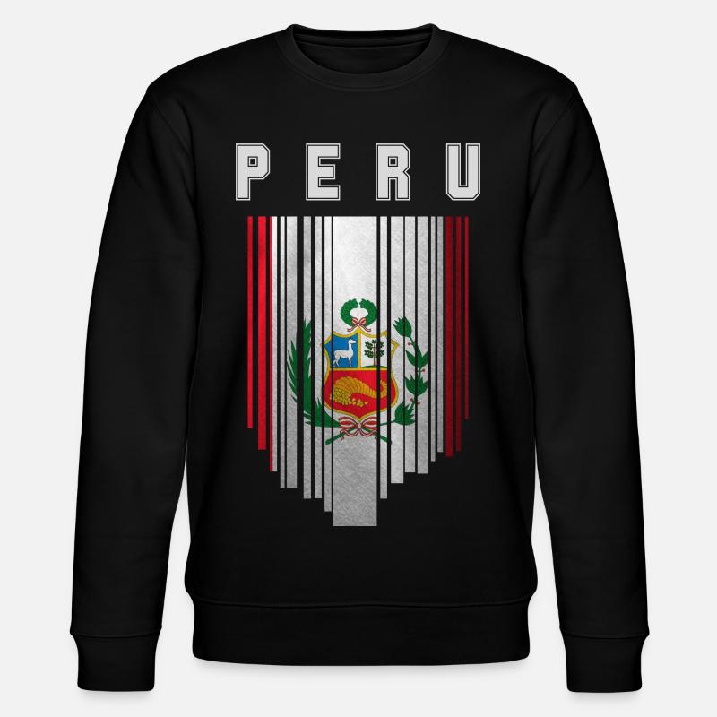 Drapeau du Pérou, fierté péruvienne - Sweat bio CHANGER Stanley/Stella Unisexe - noir