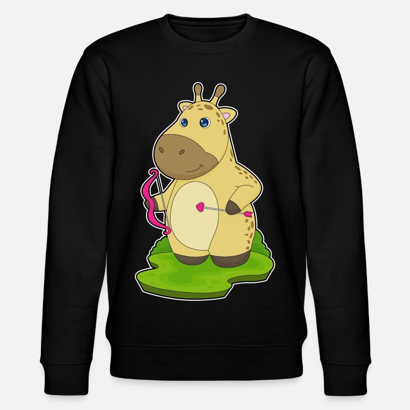 Flèche d’arc d’arc girafe - Sweat bio CHANGER Stanley/Stella Unisexe - noir