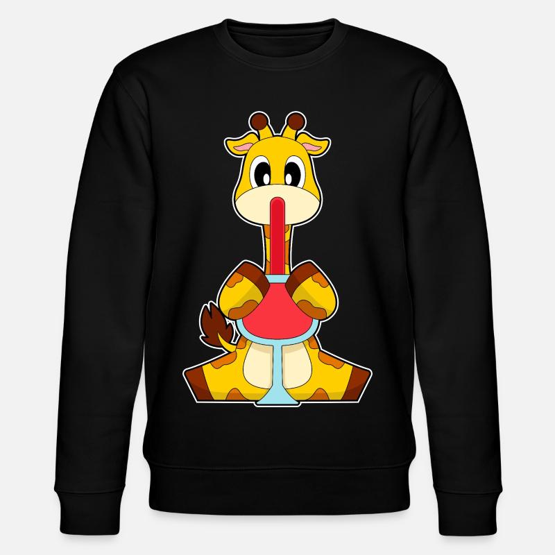Vin rouge Girafe - Sweat bio CHANGER Stanley/Stella Unisexe - noir