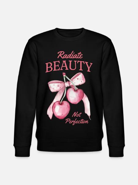 Kirschen Obstliebe Sauerkirschen Vitamine - Stanley/Stella Unisex Bio-Sweatshirt CHANGER  - Schwarz