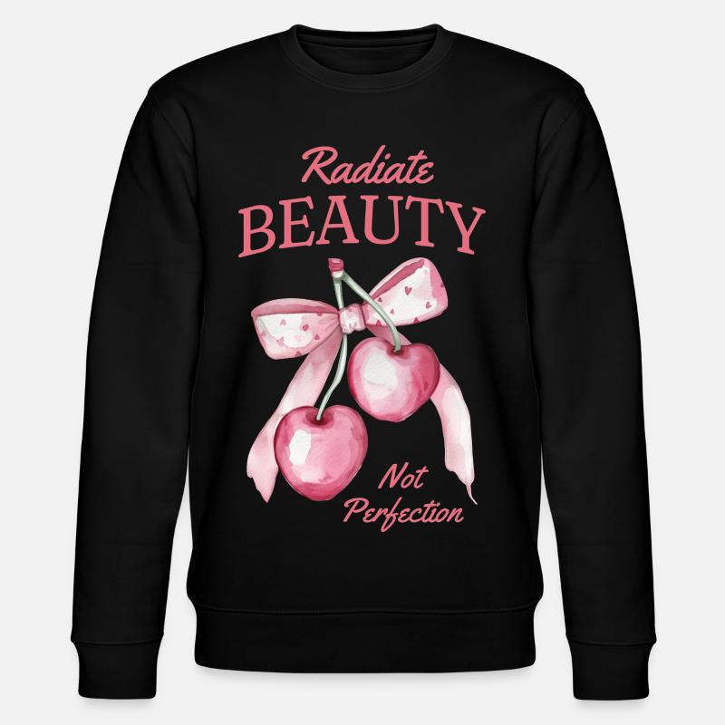 Kirschen Obstliebe Sauerkirschen Vitamine - Stanley/Stella Unisex Bio-Sweatshirt CHANGER  - Schwarz