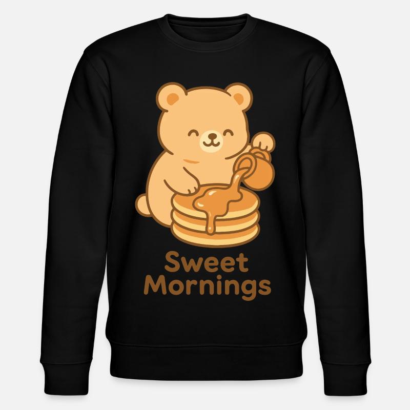 Sweet Mornings Bear Pour - Stanley/Stella Unisex Bio-Sweatshirt CHANGER  - Schwarz