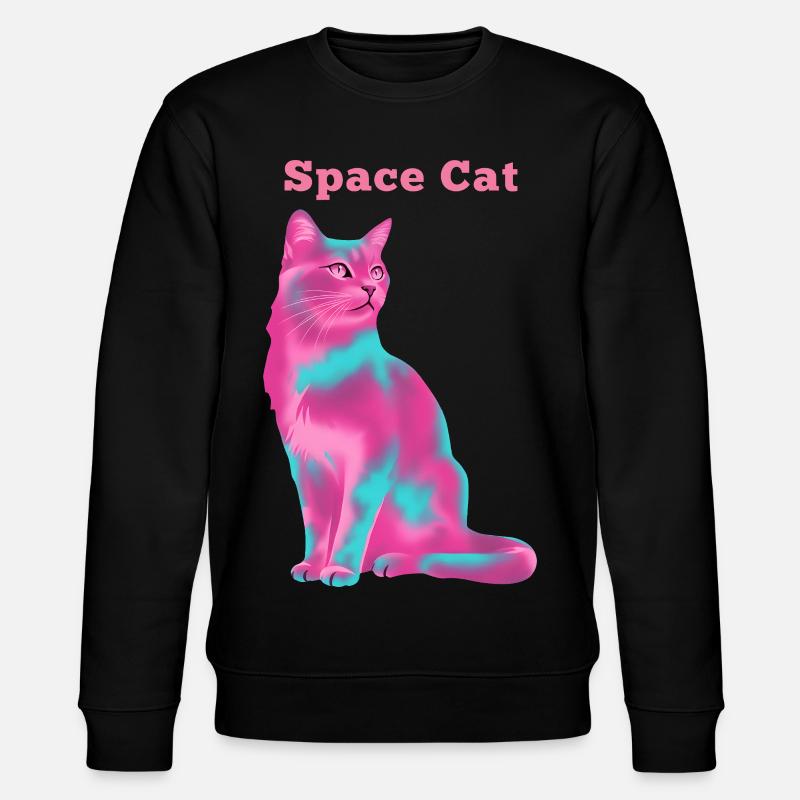 Chat de l’espace - Sweat bio CHANGER Stanley/Stella Unisexe - noir