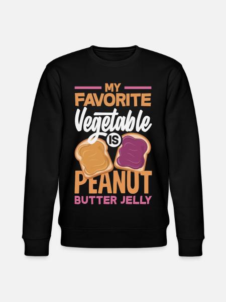 Peanut Butter & Jam Partner Look Design - Stanley/Stella CHANGER Unisex Organic Sweatshirt - black