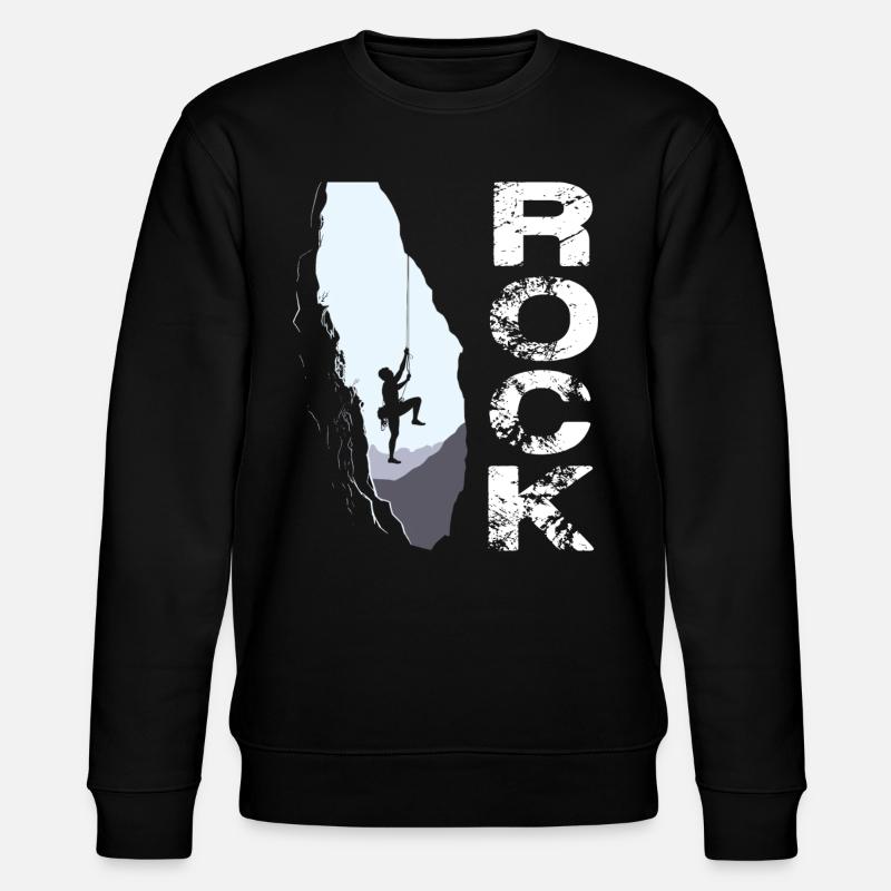 Rock Climbing - Stanley/Stella Unisex Bio-Sweatshirt CHANGER  - Schwarz