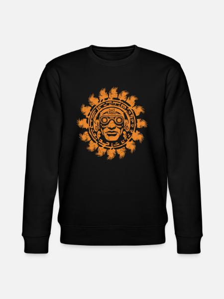 Aztec God Ancient Mythology Tlaloc - Stanley/Stella CHANGER Unisex Organic Sweatshirt - black