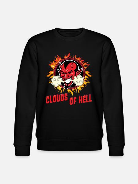 Vaping Devil - Clouds Of Hell - Stanley/Stella Unisex Bio-Sweatshirt CHANGER  - Schwarz
