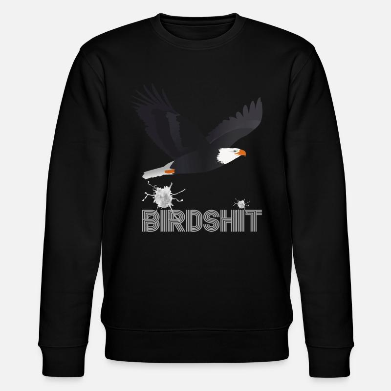 BIRDSHIT EAGLE - FARBE - Stanley/Stella Unisex Bio-Sweatshirt CHANGER  - Schwarz