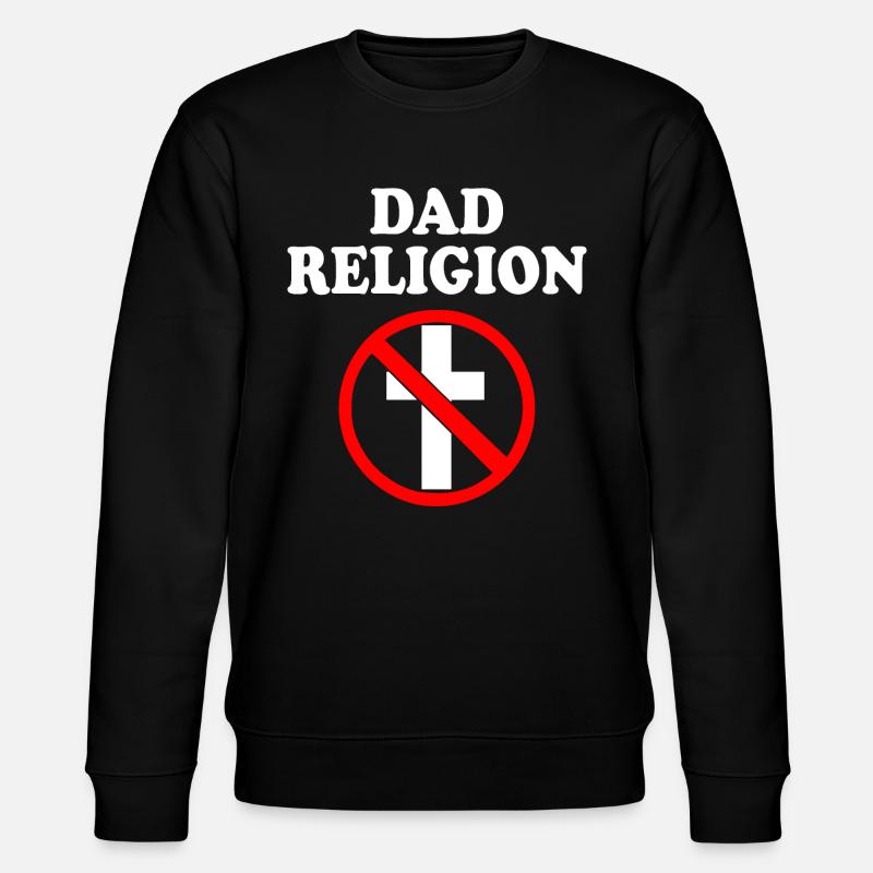 dad religion - Stanley/Stella Unisex Bio-Sweatshirt CHANGER - Schwarz