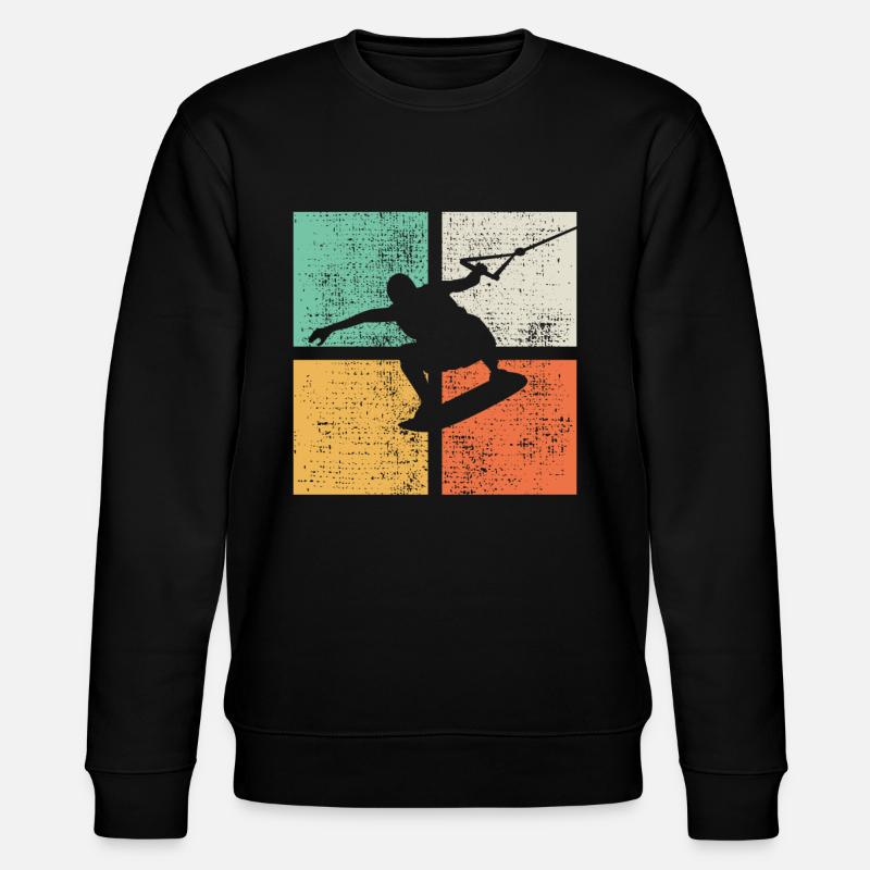 Wakeboarding Wakeboarding - Stanley/Stella Unisex Bio-Sweatshirt CHANGER  - Schwarz