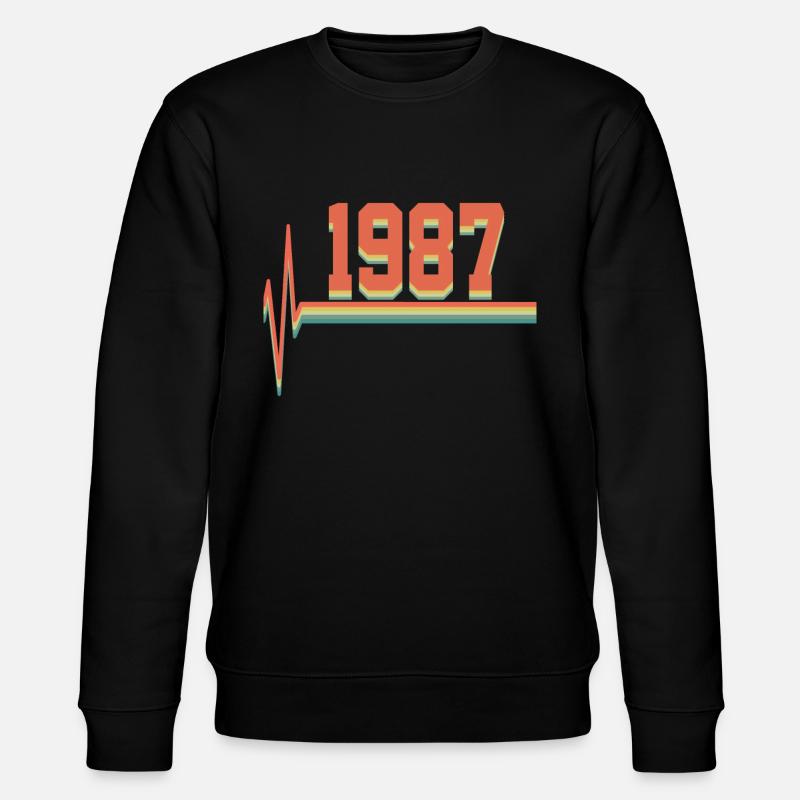 1987 - Stanley/Stella Unisex Bio-Sweatshirt CHANGER  - Schwarz