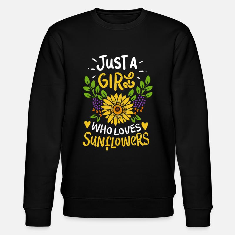 Sonnenblume - Stanley/Stella Unisex Bio-Sweatshirt CHANGER  - Schwarz
