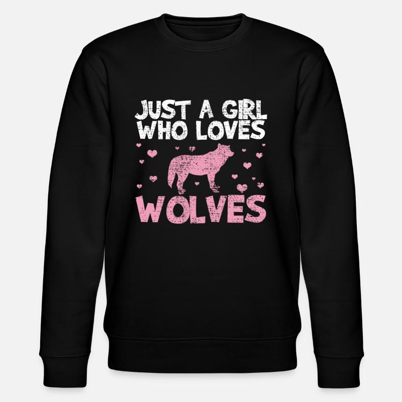 Wolf le loup - Sweat bio CHANGER Stanley/Stella Unisexe - noir