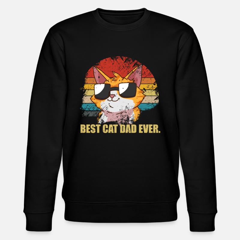 Katzenvater - Stanley/Stella Unisex Bio-Sweatshirt CHANGER  - Schwarz