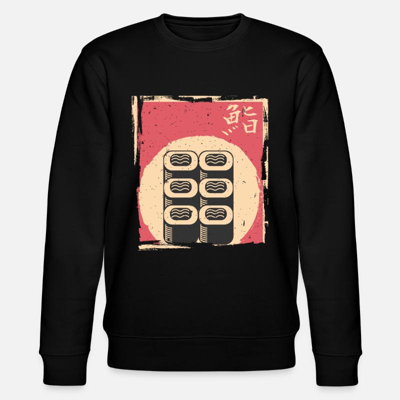 Sushi - Stanley/Stella Unisex Bio-Sweatshirt CHANGER  - Schwarz