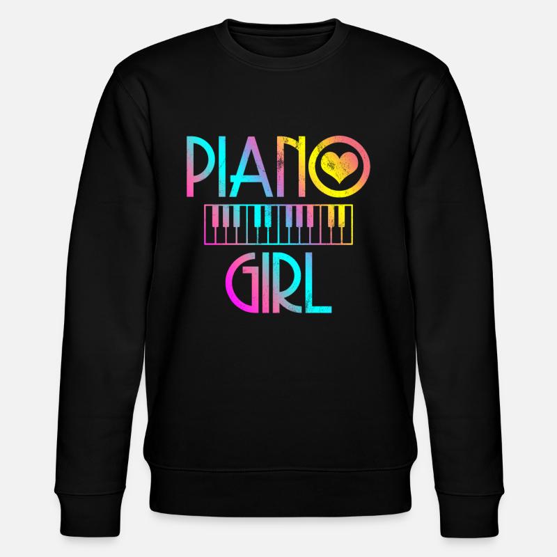 Klavier - Stanley/Stella Unisex Bio-Sweatshirt CHANGER  - Schwarz