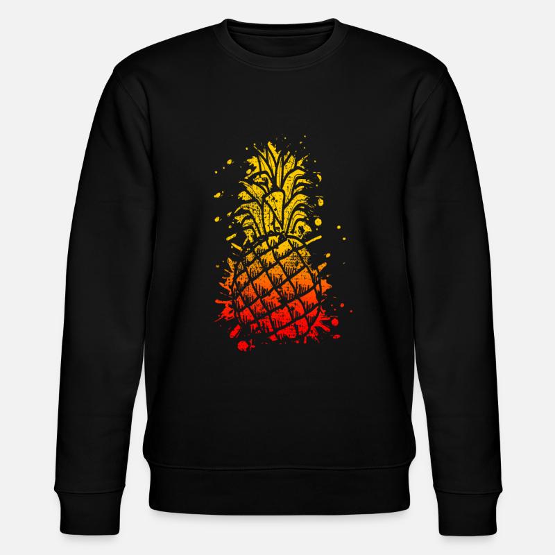 Pineapple pineapple pineapple - Stanley/Stella CHANGER Unisex Organic Sweatshirt - black