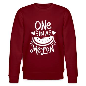 melon - Sweat bio CHANGER Stanley/Stella Unisexe - bordeaux - Devant - Nik (191cm) & Marisol (170cm)