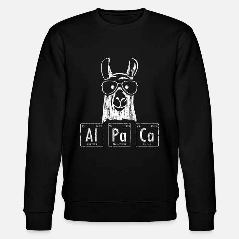 Alpaka LLama - Stanley/Stella Unisex Bio-Sweatshirt CHANGER  - Schwarz