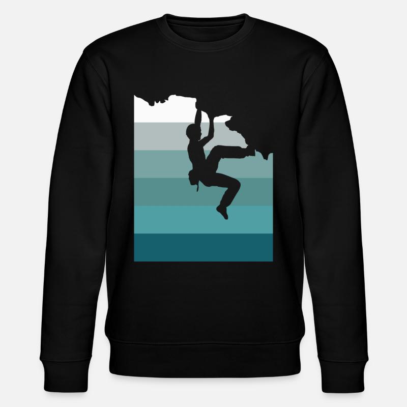 Klettern Bouldern - Stanley/Stella Unisex Bio-Sweatshirt CHANGER  - Schwarz