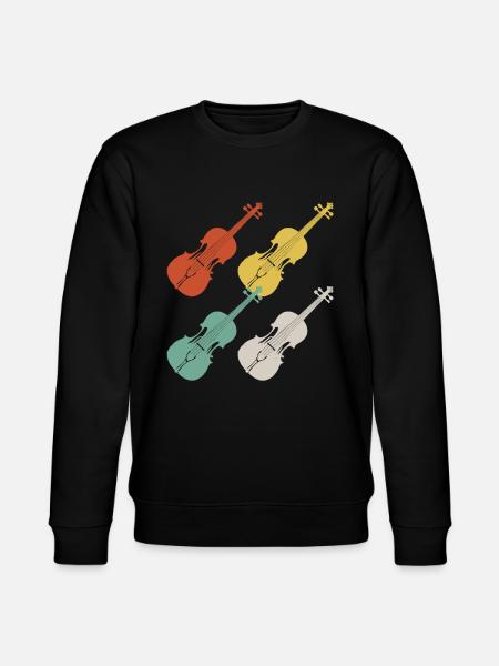 Violin fiddle violin - Stanley/Stella CHANGER Unisex Organic Sweatshirt - black