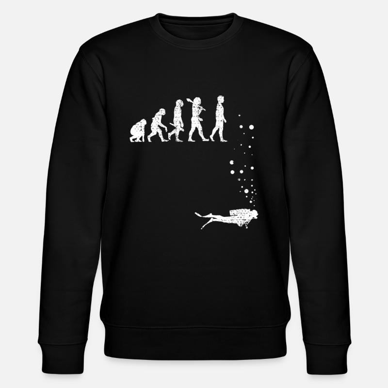 Tauchen Taucher - Stanley/Stella Unisex Bio-Sweatshirt CHANGER  - Schwarz