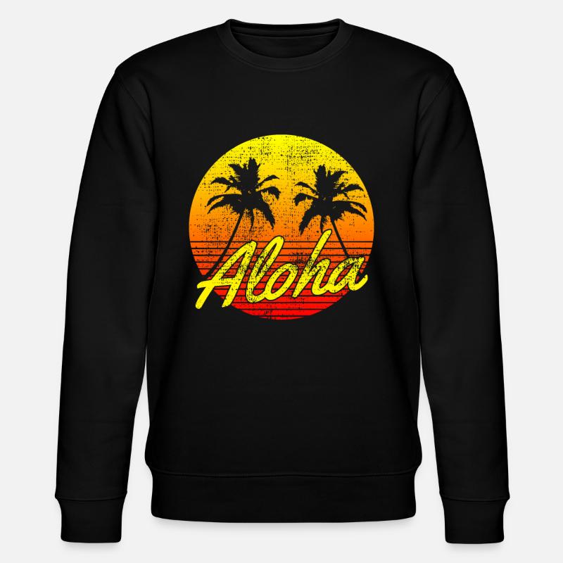 Aloha - Stanley/Stella Unisex Bio-Sweatshirt CHANGER  - Schwarz