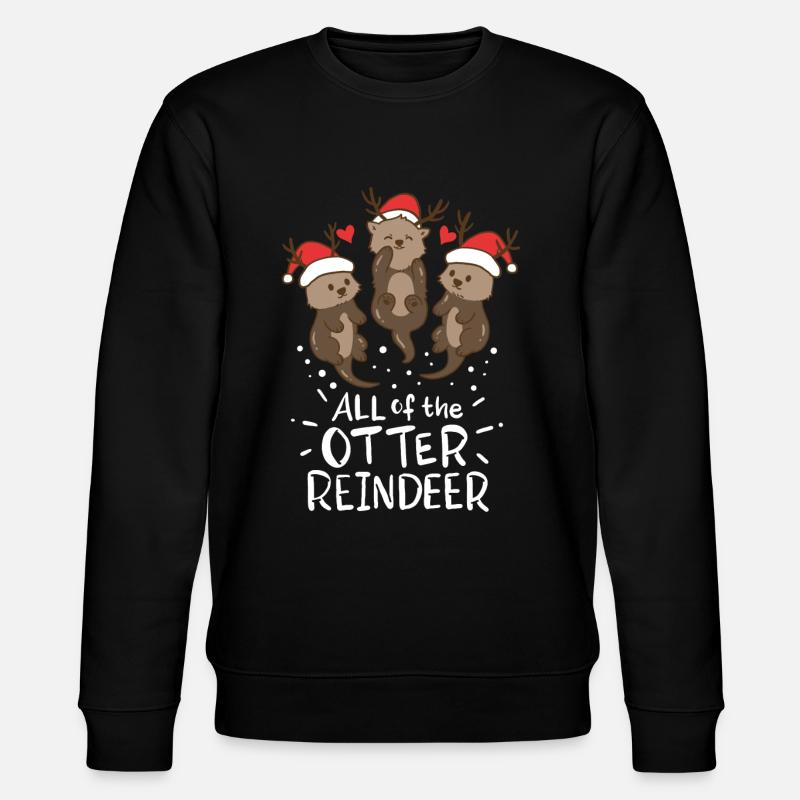 Loutres Noël - Sweat bio CHANGER Stanley/Stella Unisexe - noir
