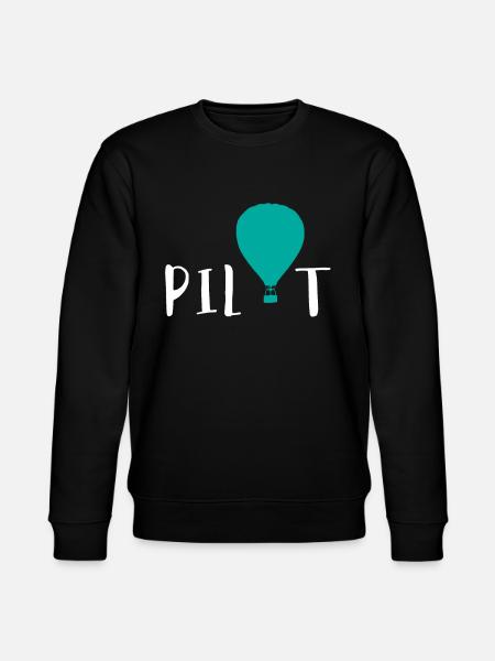Hot air balloon - Stanley/Stella CHANGER Unisex Organic Sweatshirt - black