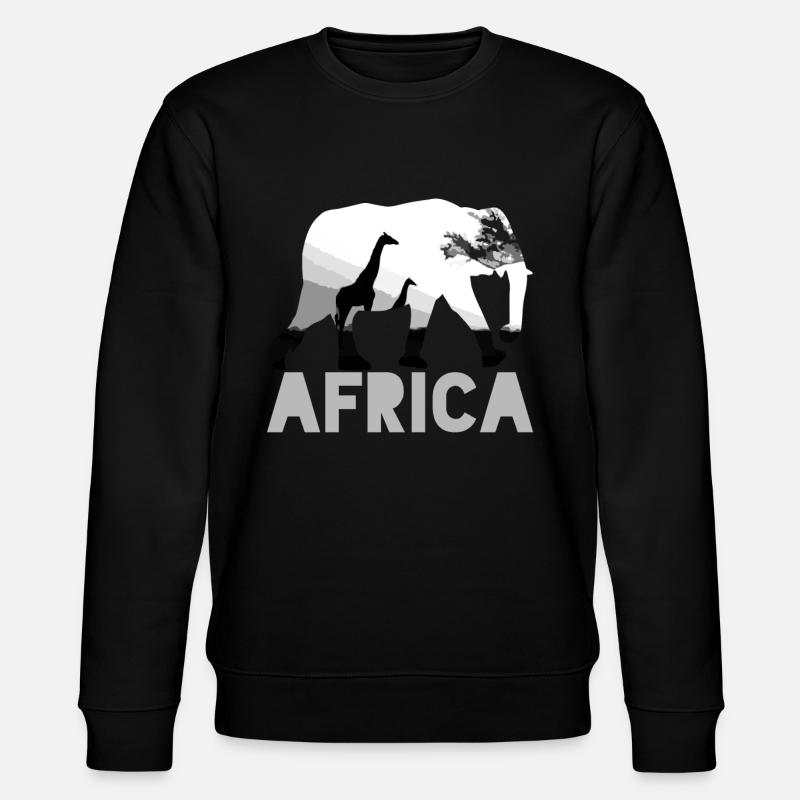 Afrique Afrique Afrique - Sweat bio CHANGER Stanley/Stella Unisexe - noir